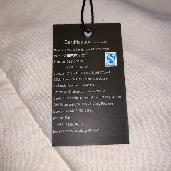 Merry’s Designer Black & Silver Sunglasses - Picture 6 of 6